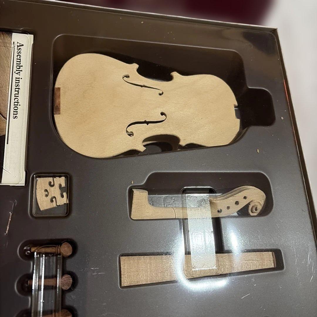 レア‼️ ミニチュアヴァイオリン キット レトロ