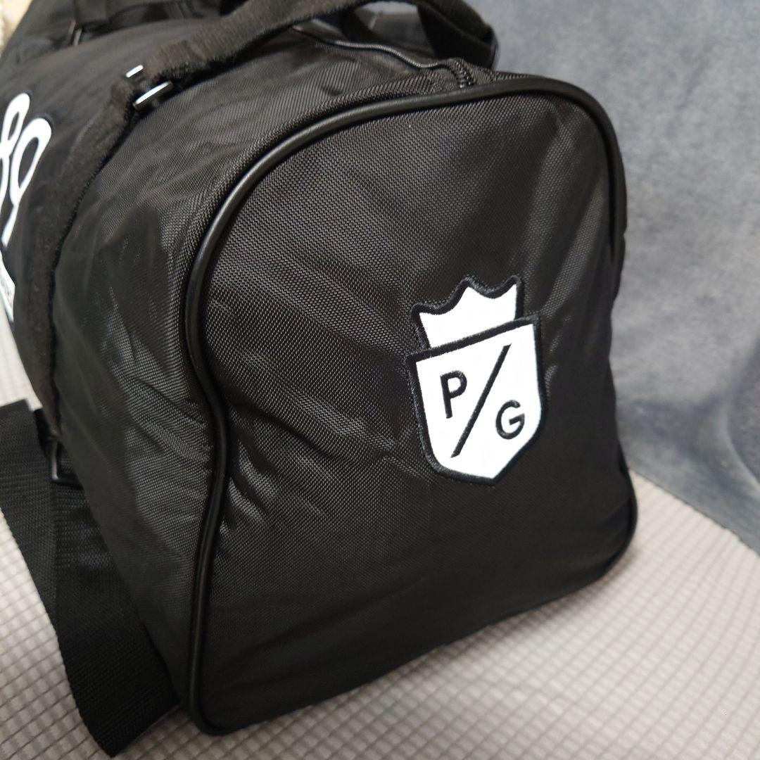 美品−PEARLYGATES 黒ダッフルバッグ ボストンバッグロッカーバッグ軽量