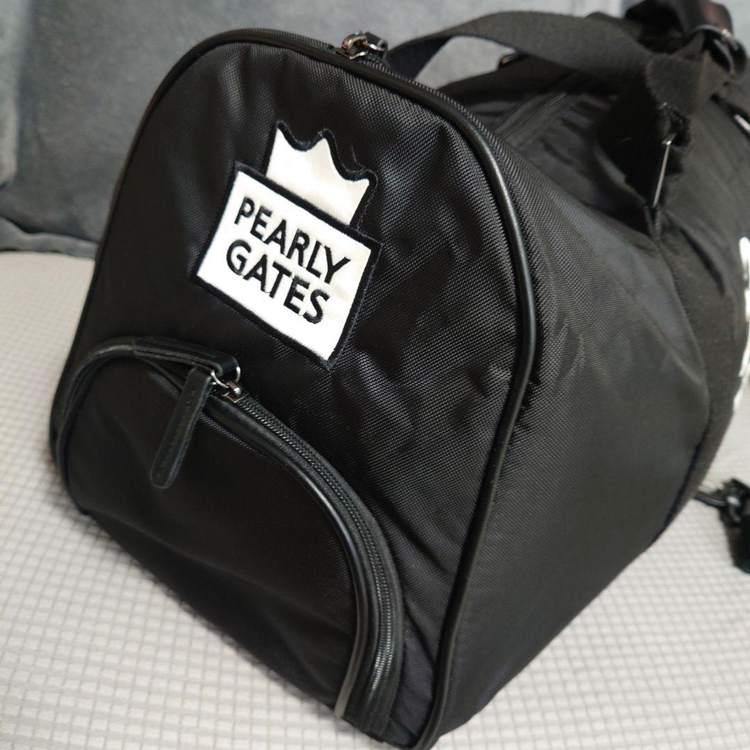 美品−PEARLYGATES 黒ダッフルバッグ ボストンバッグロッカーバッグ軽量