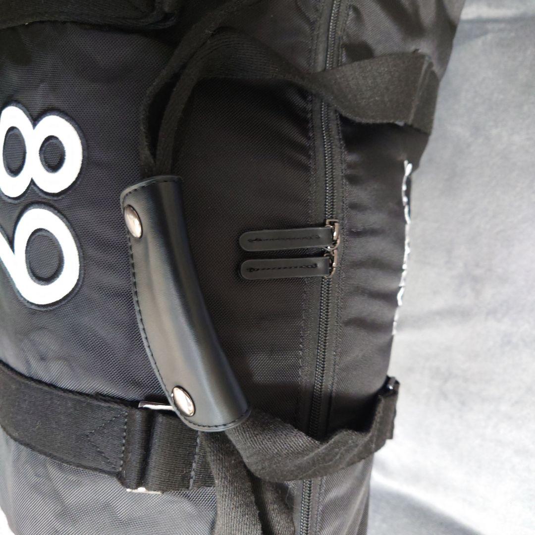 美品−PEARLYGATES 黒ダッフルバッグ ボストンバッグロッカーバッグ軽量