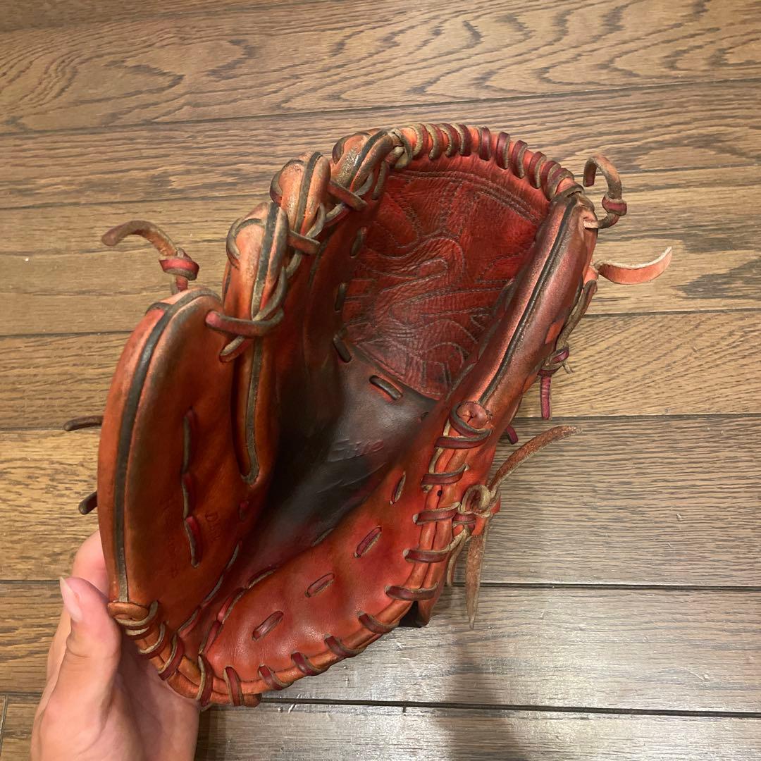 Global Elite 硬式グローブ 赤