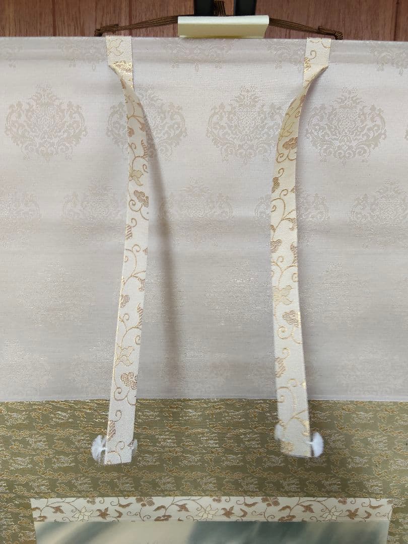 【開運掛軸】龍泉 作「雲龍不動」不動明王 龍神 厄除け 絹本 共箱付