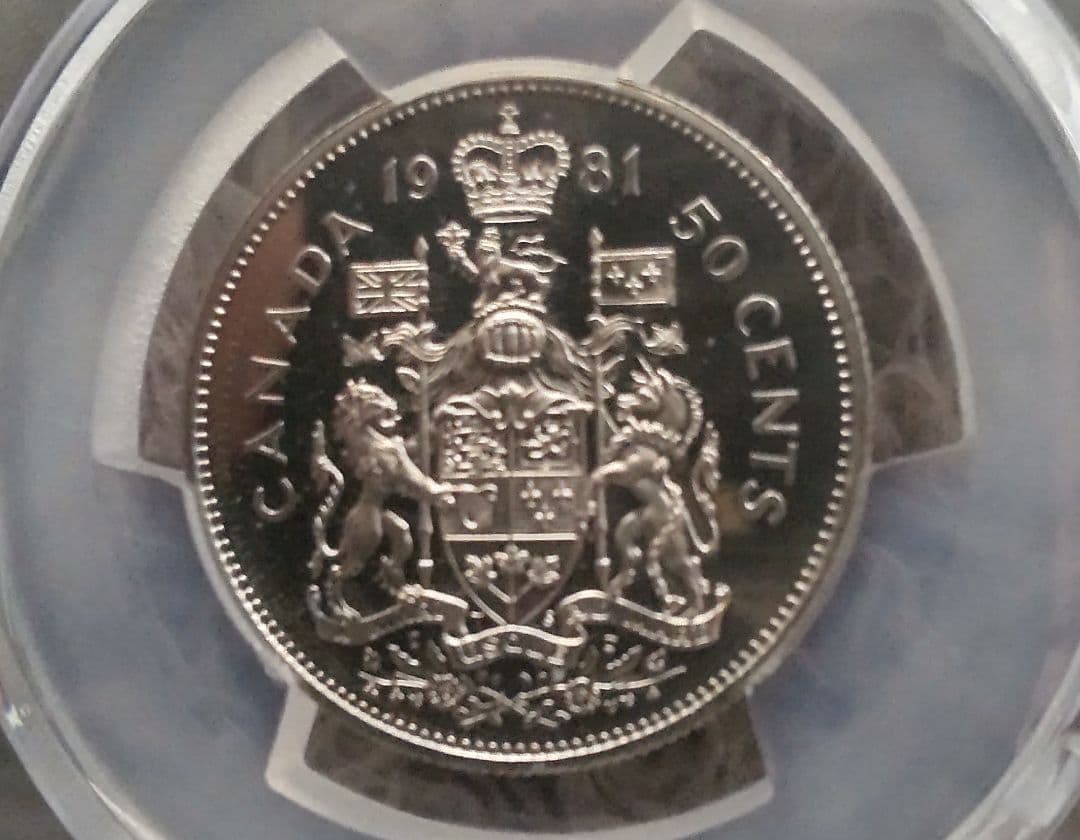✨ PCGS PR68DCAM ！カナダ50セント✨
