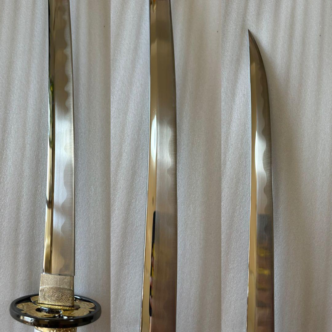 新品 模造刀　打刀 青い鞘　コスプレ 鞘付き長さ約105cm 26A1