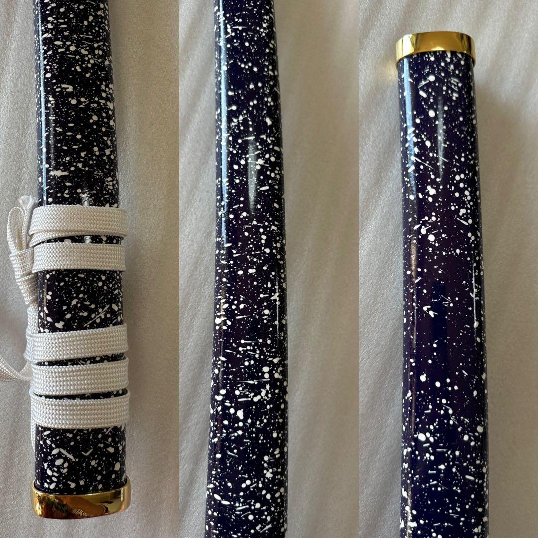 新品 模造刀　打刀 青い鞘　コスプレ 鞘付き長さ約105cm 26A1