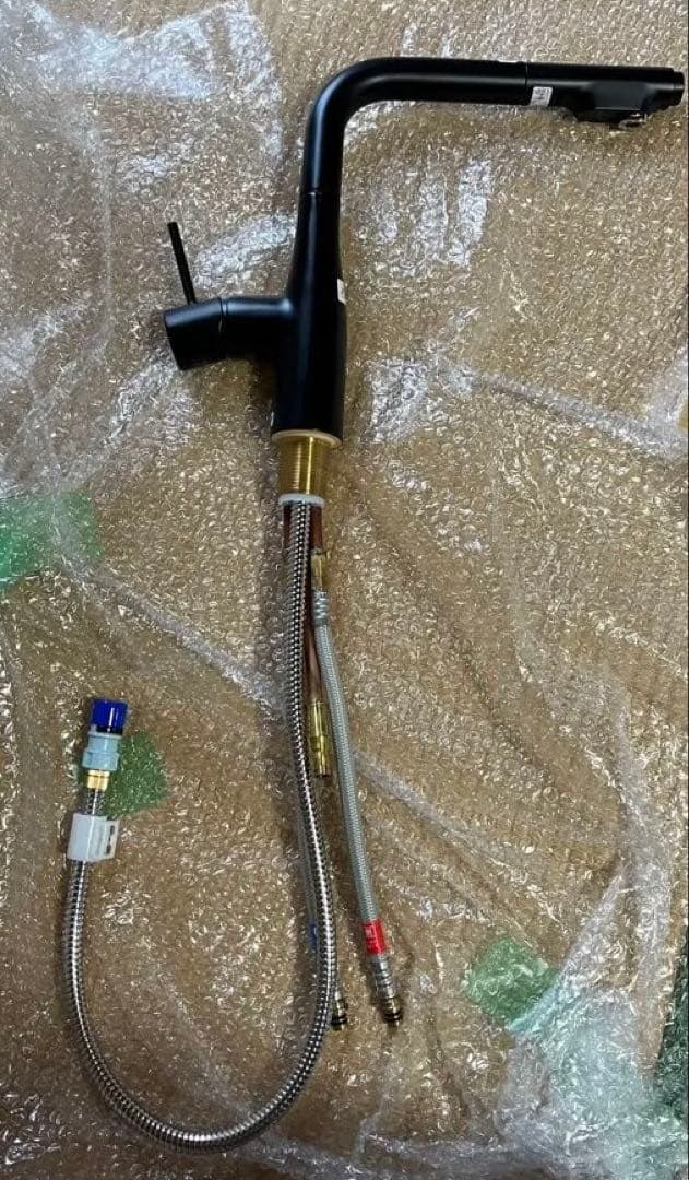 キッチン水栓クリナップ　KM6361ECM5　スタイリッシュ水栓マットブラック