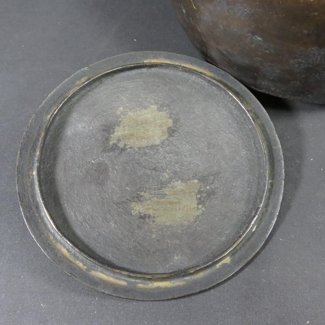 銅ヤカン 薬缶 やかん 銅製 真鍮 三つ足