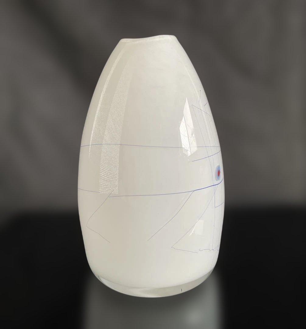 米原 眞司「ラインドローイング」①1990年代ガラス花瓶