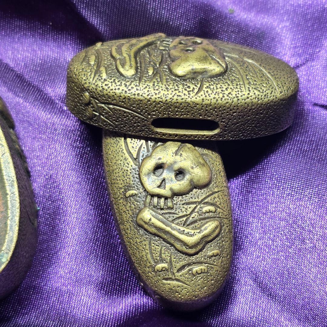 縁頭 鐺 一作金具3点 野晒图