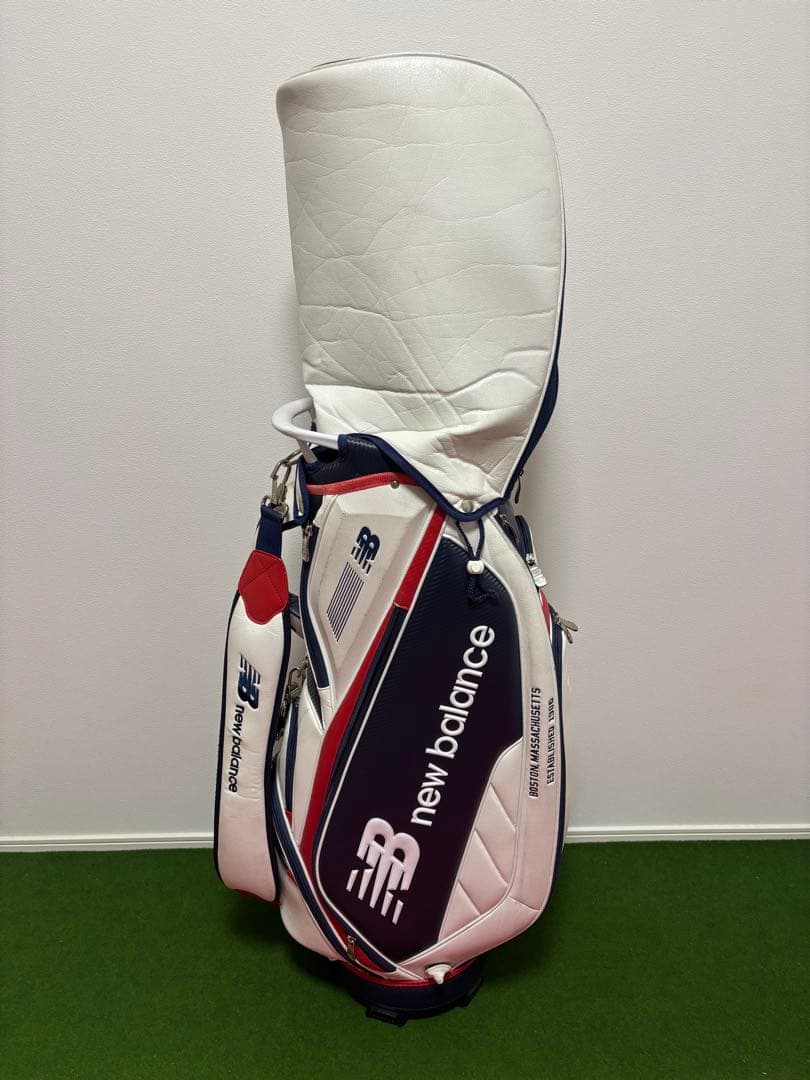 new balance キャディバッグ ホワイト/ネイビー/レッド