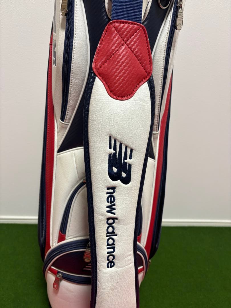 new balance キャディバッグ ホワイト/ネイビー/レッド