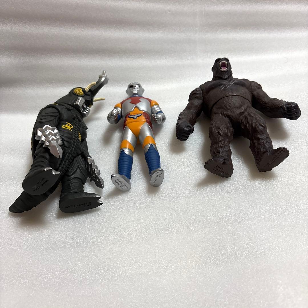 ソフビ　 ヘドラ メカゴジラ　バトラ幼虫　ジェットジャガー　メガロ　コング