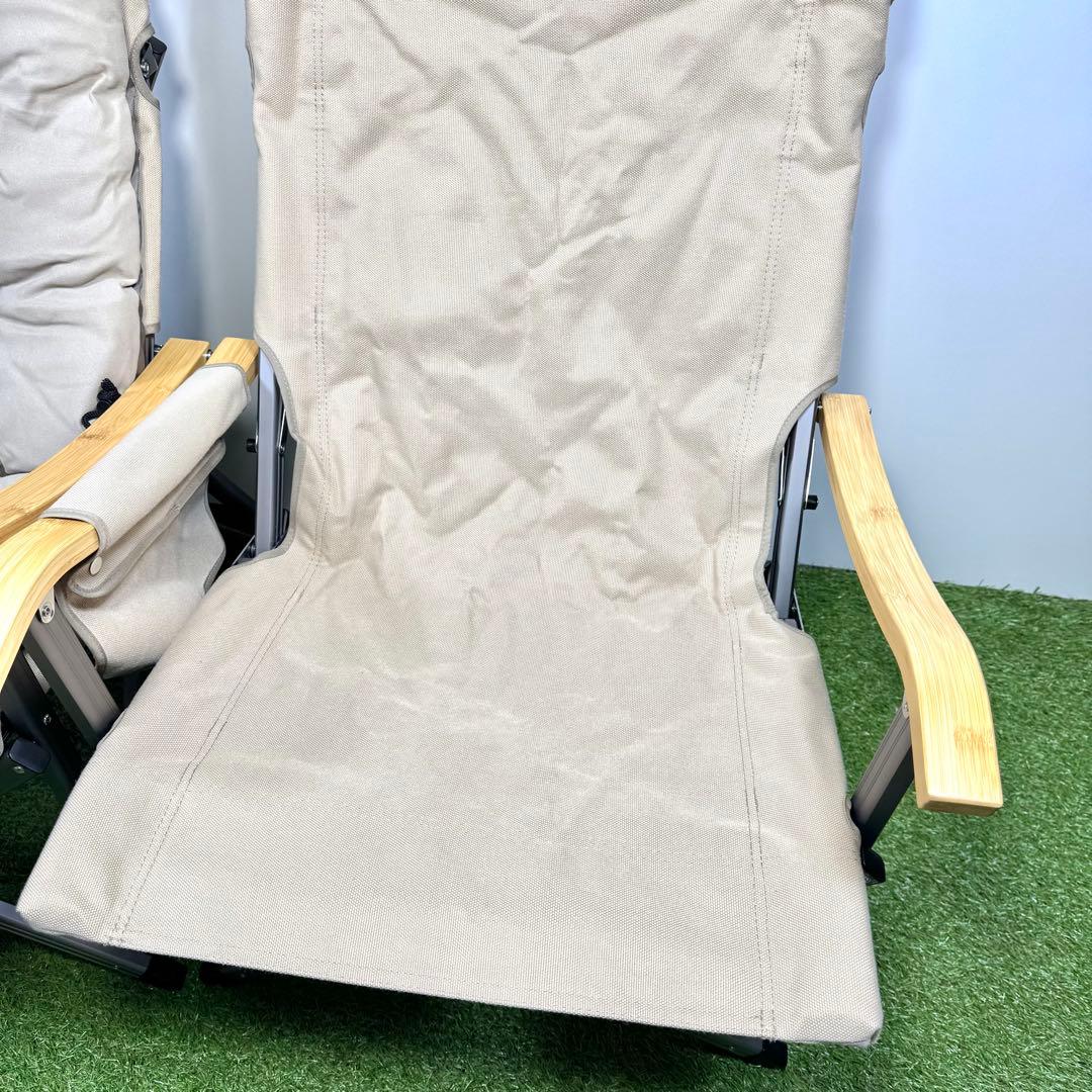 美品セット ICECO 折りたたみアウトドアチェア　クッションカバセット 2脚