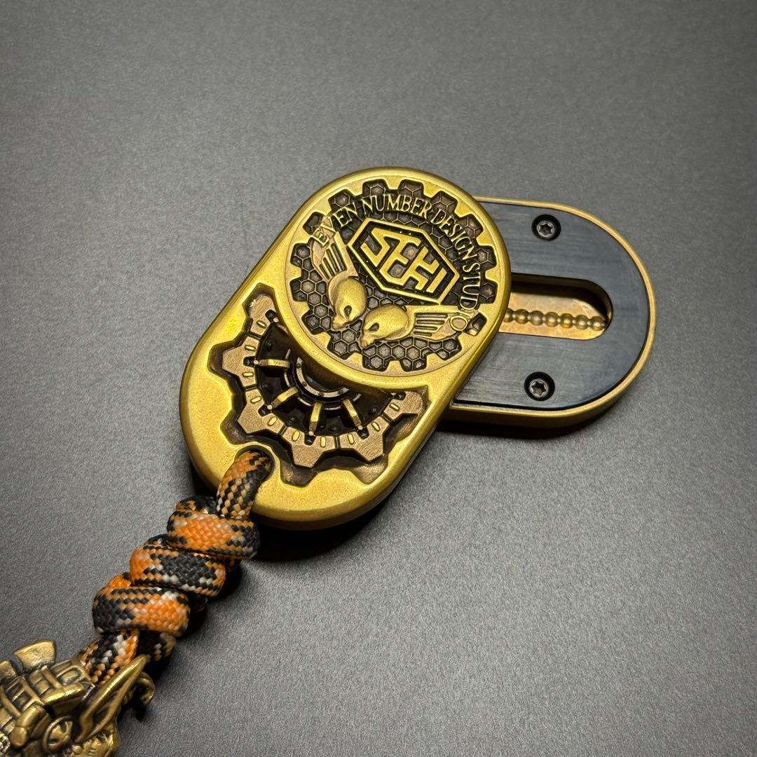 マ*ノ様 フィジェットトイ　Cu製　EDC 回転スライダー　箱無し付属品あり