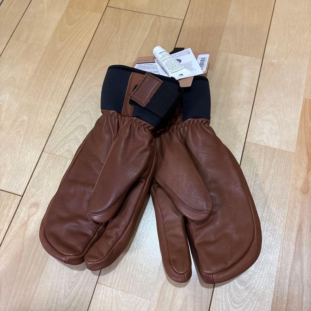 Hestra topo3 finger グローブ ブラウン サイズ8
