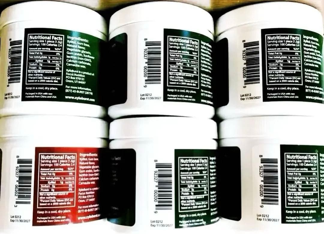 ザイロバースト　キシリトールガム スペアミント　シナモン　ボトルガム