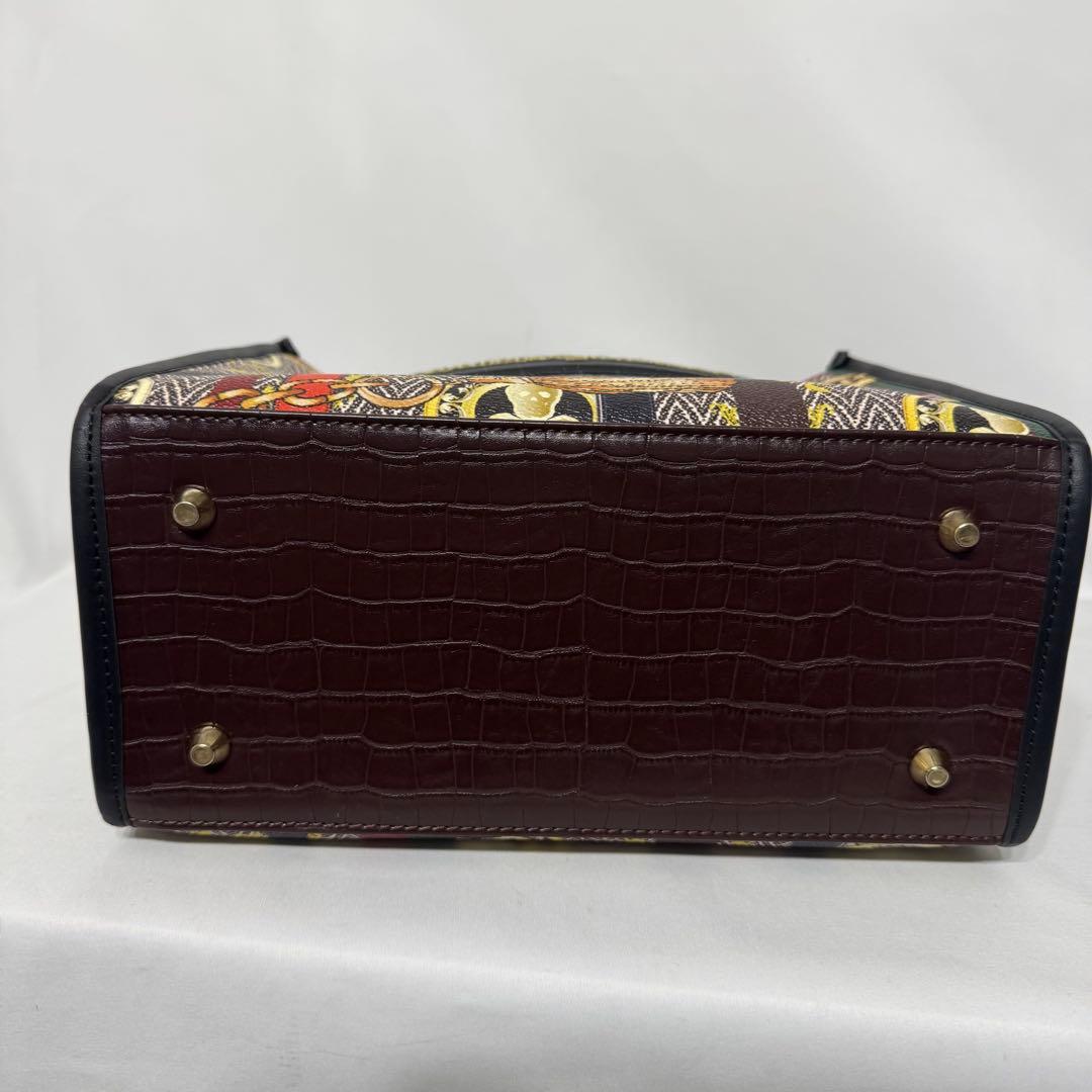 未使用に近い✨マーク&ロナ オリジナルベルトチェック カートバッグ