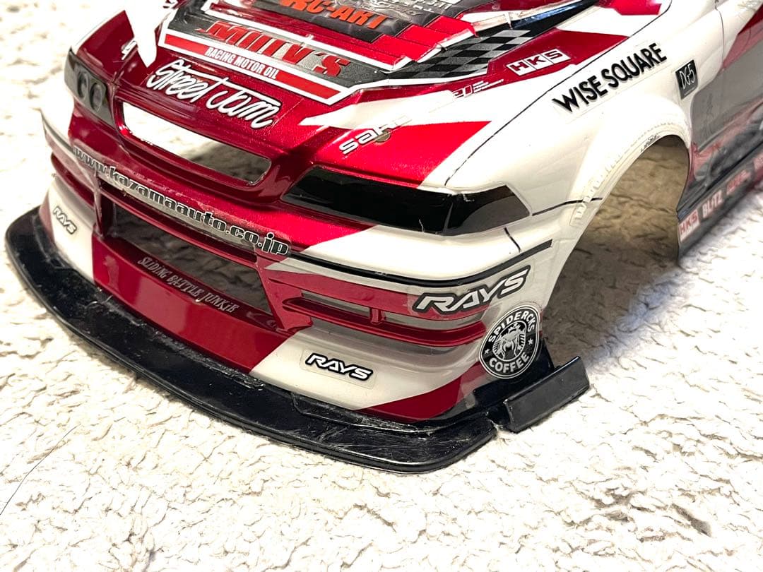 希少　ヨコモ製旧型100マークⅡ Kazama Auto バイナル仕様ボディ