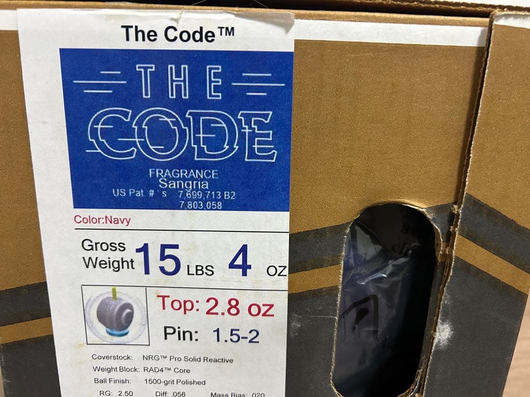 送料込み【新品】ザ・コード　ストーム　15ポンド4オンス 1