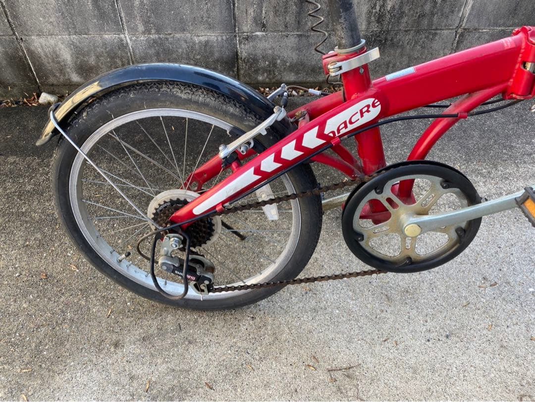 NACRE 折りたたみ自転車 レッド　20インチ　送料込みです！