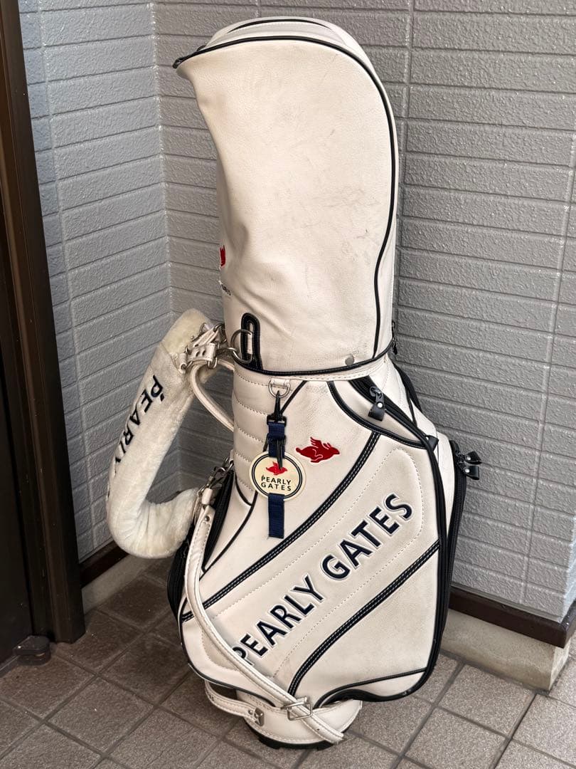H*0様 パーリーゲイツ　キャディーバッグ　ホワイト
