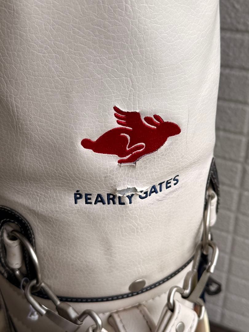 H*0様 パーリーゲイツ　キャディーバッグ　ホワイト