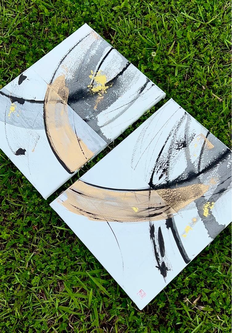 絵画　水墨画　インテリア　和風　アート　原画　墨　ホテル　旅館　ギフト　モダン