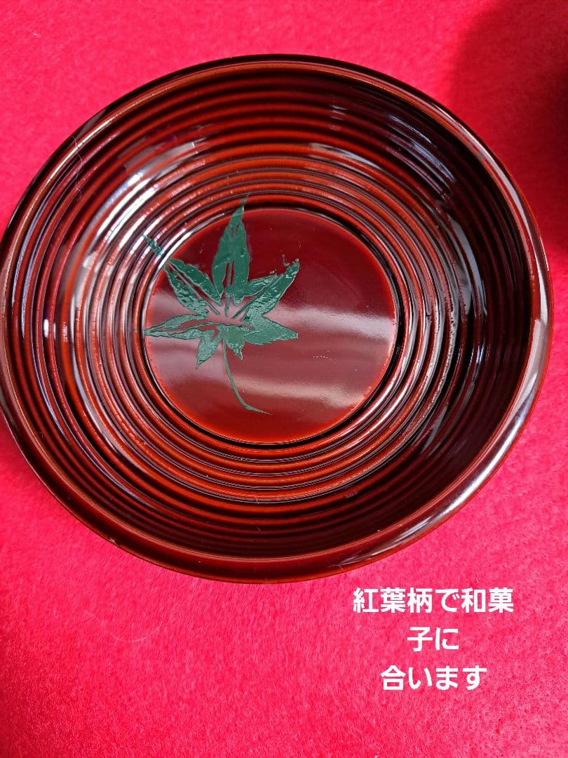 115-1 前端春斉　菓子器　銘々皿(5客)