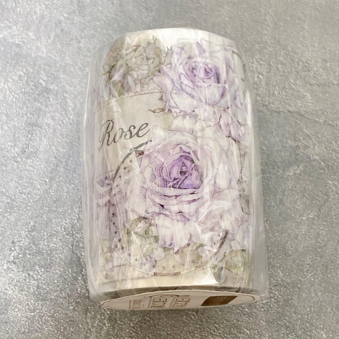 小白家文創《紫雾》海外マスキングテープ　マステ 【1812】