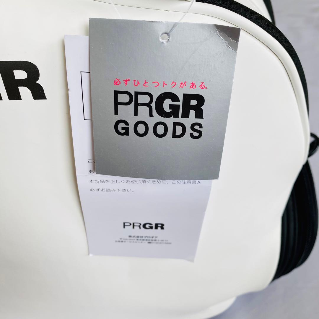 【新品】PRGR　プロギア　ボストンバッグ　ゴルフバッグ　スポーツ　白×黒