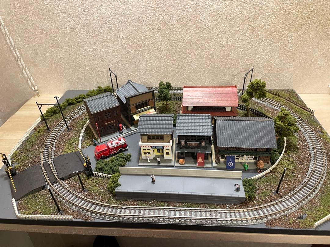 昭和の温泉街　田舎の地方都市　Nゲージ　レイアウト　小径　鉄コレ