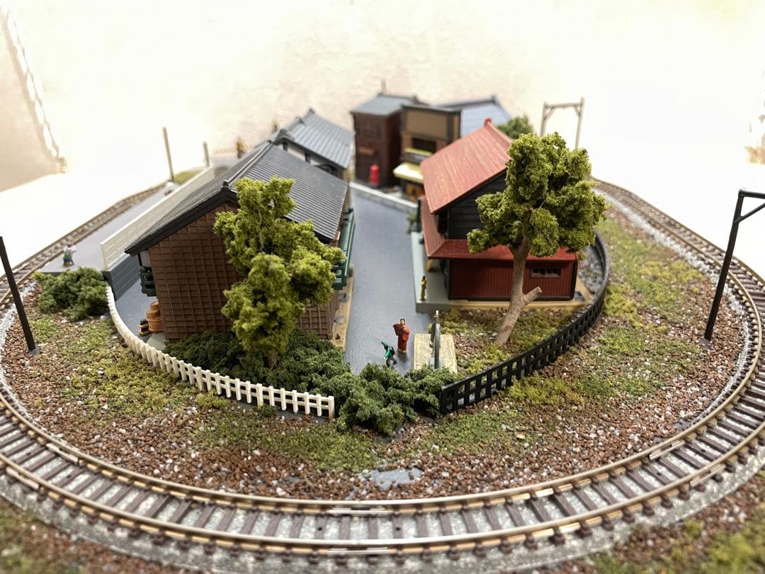 昭和の温泉街　田舎の地方都市　Nゲージ　レイアウト　小径　鉄コレ