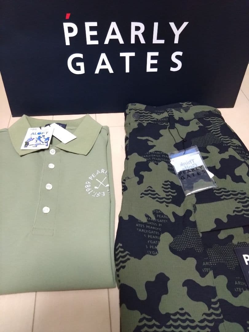 PEARLY GATES パーリーゲイツ　シャツ　カーゴパンツ　上下セット