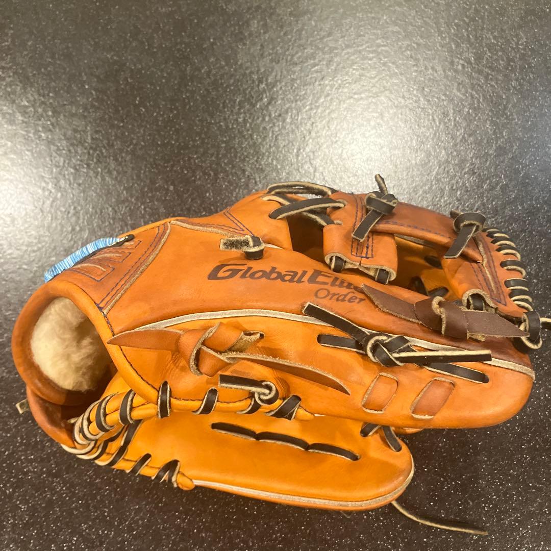 貴重ミズノグローバルエリート硬式限定ラベル坂本モデルダイバーシティブルーオーダー