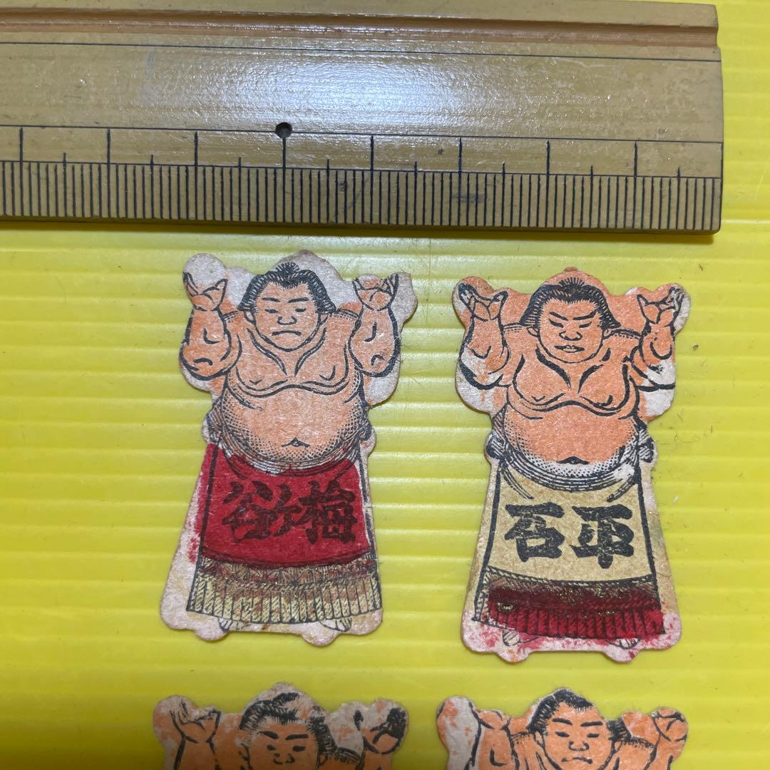 相撲　人型メンコ　４枚　小さいサイズ