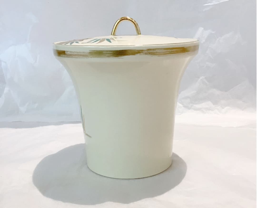 御室窯　仁清八ツ橋末広水指