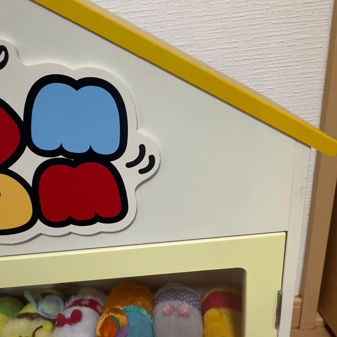 ツムツムぬいぐるみ収納ケース　黄色　ツムツム付き