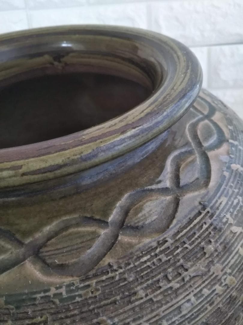 古美術　昭和レトロ　蔵出し壺　備前焼