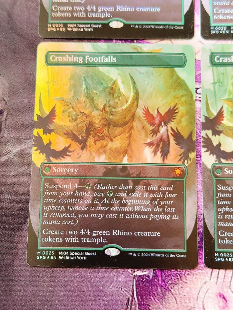 【スペシャルゲストfoil】衝撃の足音　英語　4枚セット