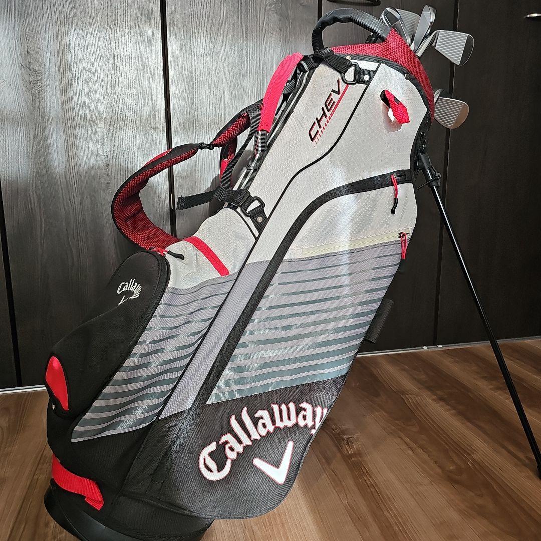 レア　キャロウェイ CHEV スタンド式キャディバッグ 9.0型 口枠7分割