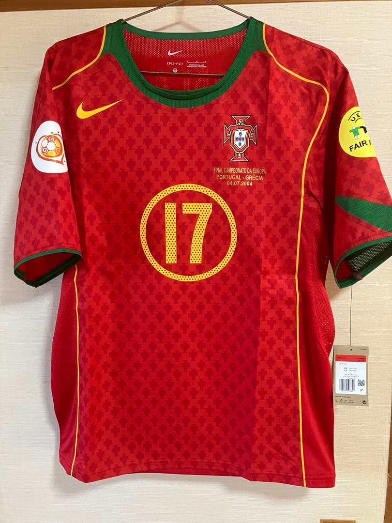 ポルトガル代表ロナウド選手2004ユーロ決勝ユニフォーム　トータル90 NIKE