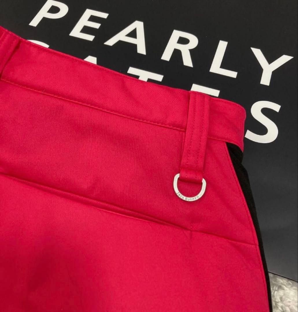 新品 パーリーゲイツ ジャックバニー PEスムース 中綿パンツ(5)L/ピンク