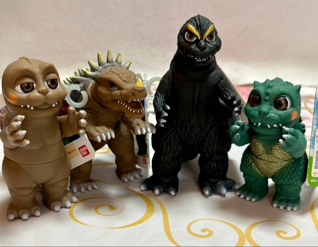 ムービーモンスターシリーズ　怪獣人形劇ゴジばん ソフビ4体セット　タグ付き