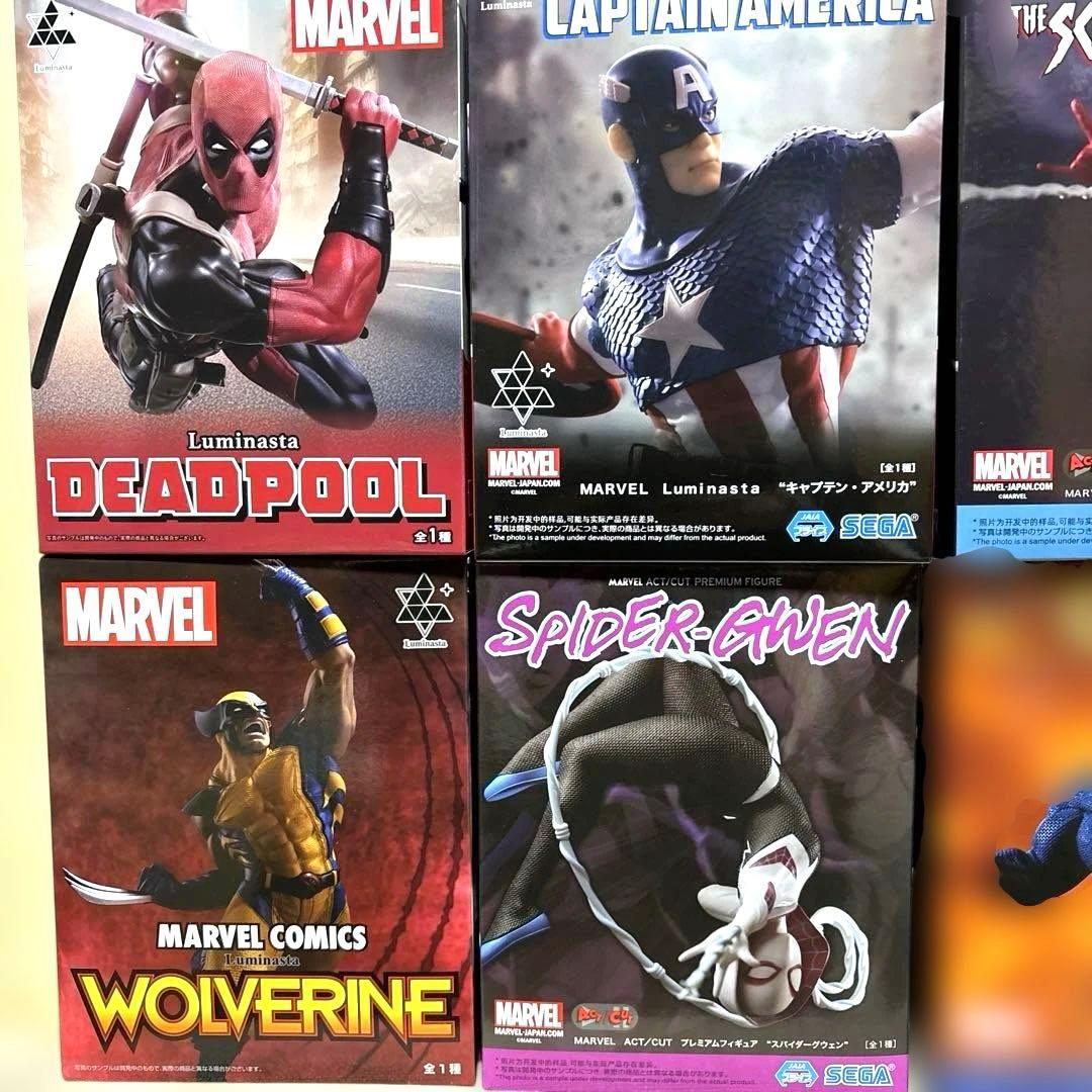 MARVEL スパイダーマン　ウルヴァリン　デッドプール　フィギュア 10個