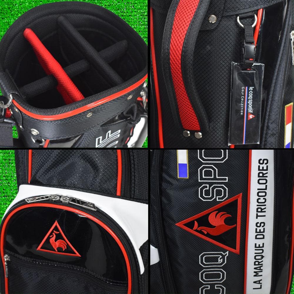 ルコックスポルティフ ゴルフ キャディバッグ９型【ブラック】美品！