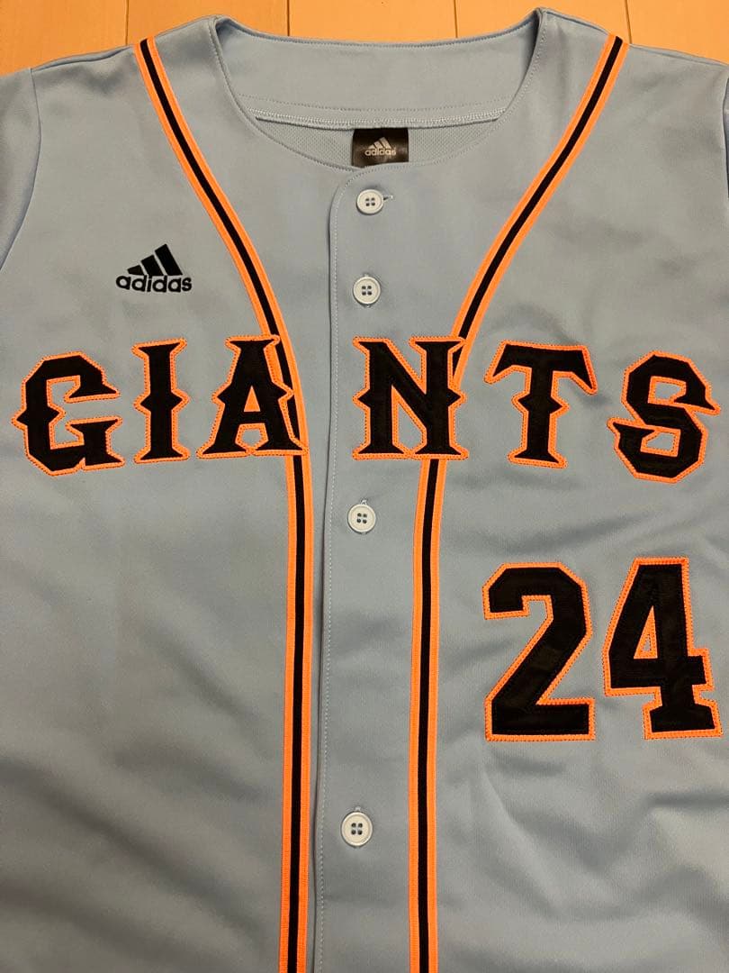 高橋由伸　ブルー　水色　ユニフォーム　読売ジャイアンツ　読売巨人軍　アディダス