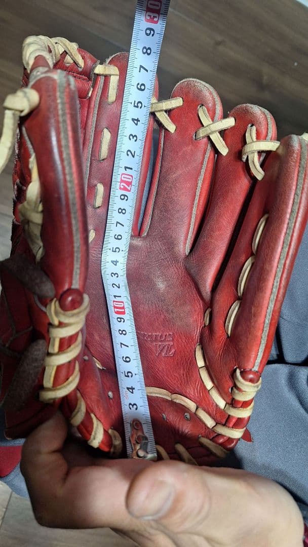 ZETT NEO STATUS VL野球グローブ 赤オレンジ少年用