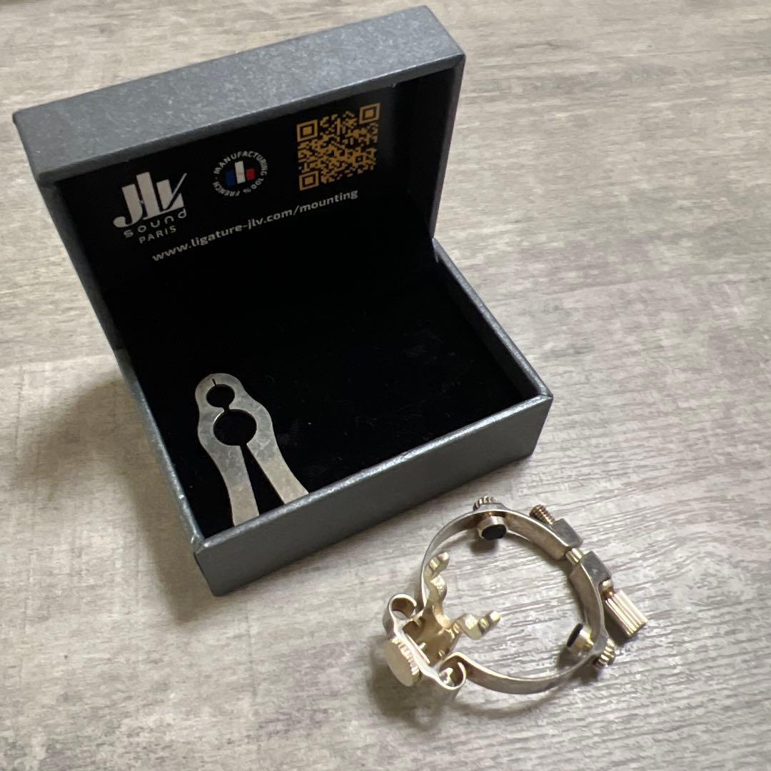 JLV テナーサックスリガチャー　銀メッキ【本日22:00までの出品とします】