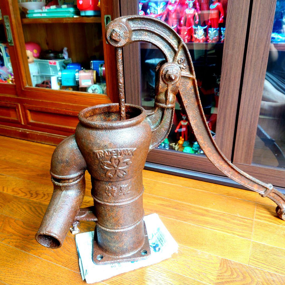 古道具　希少　サクラマーク川本式　手押ポンプ　昭和中期