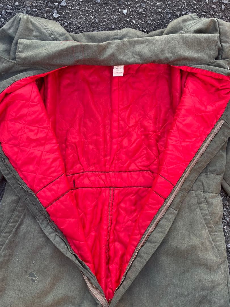 US製 ヴィンテージ つなぎ キルトインナー LARGEMEDIUM